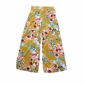Women’s wide leg flowy floral pants XL